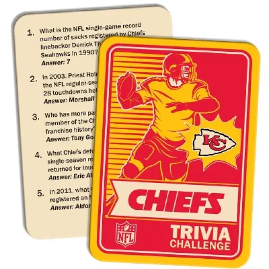 Masterpieces Game Day - NFL Kansas City Chiefs - Team Trivia Challenge, Officially Licensed image {2}