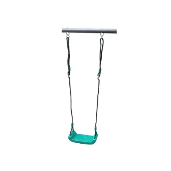 YUHAO Children Four Function Swingset with Face to Face Metal Plastic Safe Swing Seat 550lbs, Outdoor Toys，Age 3+ , Blackish Green image {9}