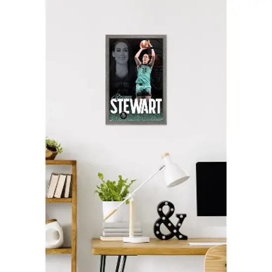 Trends International WNBA New York Liberty - Breanna Stewart 25 Framed Wall Poster Prints image {1}