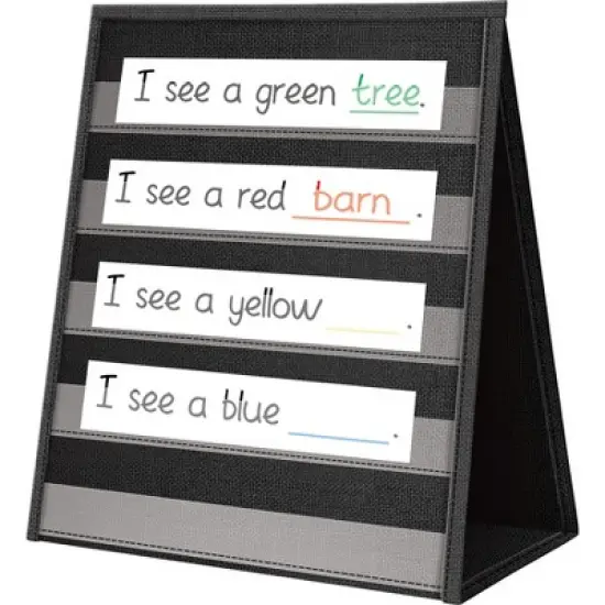 Teacher Created Resources&reg; Black Desktop Pocket Chart, 15-1/2" x 12" image {5}