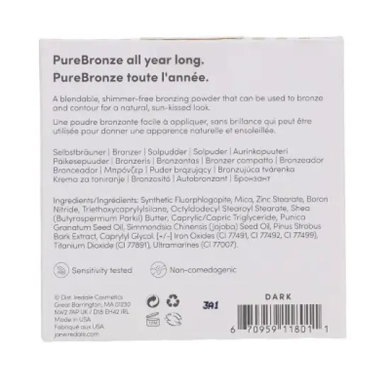 jane iredale PureBronze Matte Bronzer Refill Dark 0.3 oz image {7}