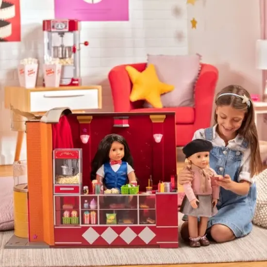 Our Generation Movie Theater Playset with Electronics for 18" Dolls - OG Cinema image {1}
