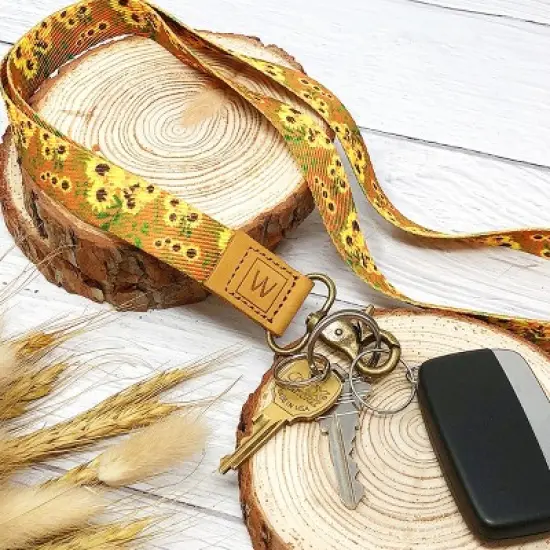 Wrapables Lanyard Keychain and ID Badge Holder, Blossoms & Birds image {6}