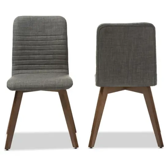 Set of 2 Sugar Mid-century Dining Chairs - Baxton Studio image {2}