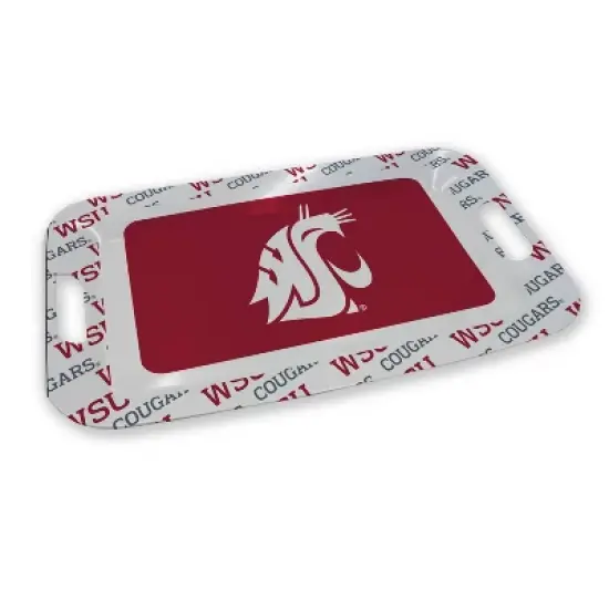 NCAA Washington State Cougars Repeat Logo Party Serving Tray image {1}