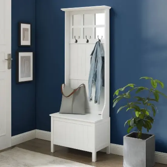 Plymouth Hall Tree White - Crosley image {1}