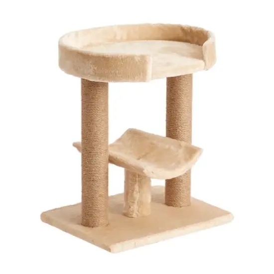 Two by Two Providence - Beige Cat Scratching Post Cat Furniture - 21.1 in. Tall image {4}