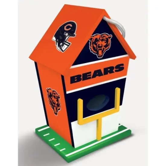 MasterPieces Officially Licensed NFL Chicago Bears outdoor wood birdhouse! image {3}