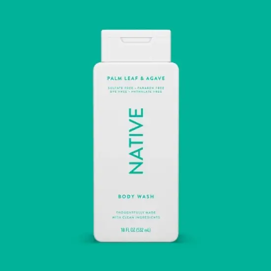 Native Body Wash for Men & Women - Sulfate Free - Palm Leaf & Agave - 18 fl oz image {7}