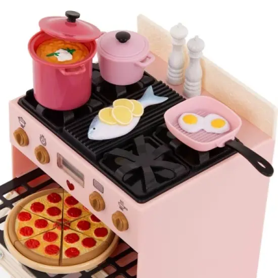 Our Generation Make & Bake Stove with Oven & Cooking Sounds Accessory Set for 18" Dolls image {2}