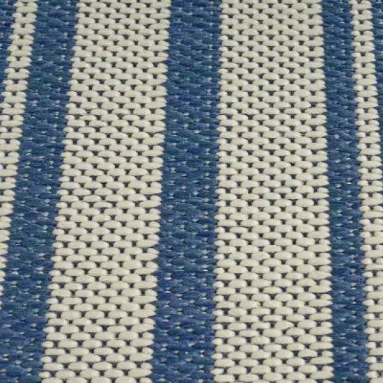 7'10" x 10' Nador Outdoor Rug Blue/Ivory - Christopher Knight Home image {4}