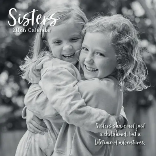2026 Square Wall Calendar, Sisters, 16-Month Lifestyles Theme with 180 Reminder Stickers (12x12 In) image {4}