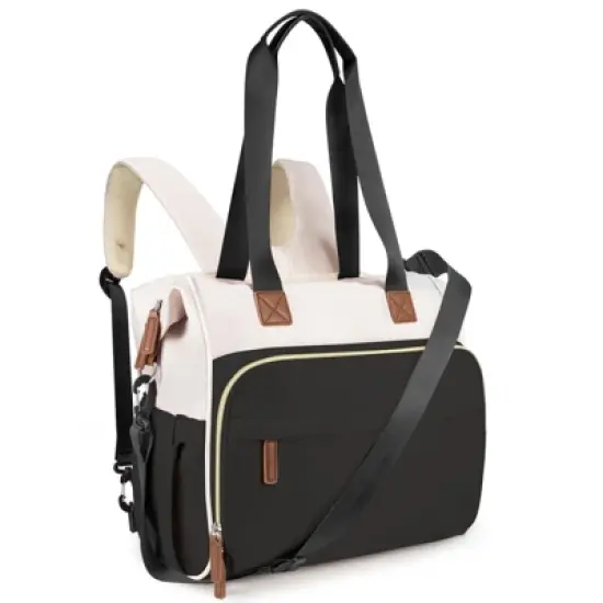 Itopfox Convertible Diaper Backpack Tote for Moms, Multi-Functional Travel Bag with 14 Pockets, Waterproof & Durable image {8}