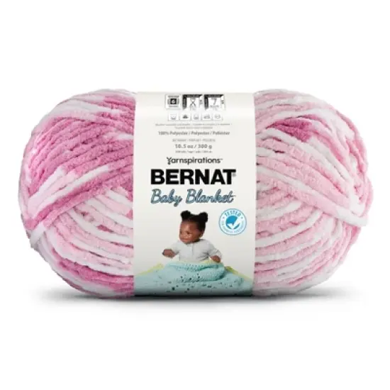 Bernat Baby Blanket Big Ball Yarn 24 Pack-Pink Dreams image {8}
