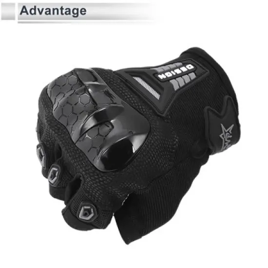 Unique Bargains Motorcycle Gloves for Spring Summer Breathable Smartphone Touch 1 Pair image {4}