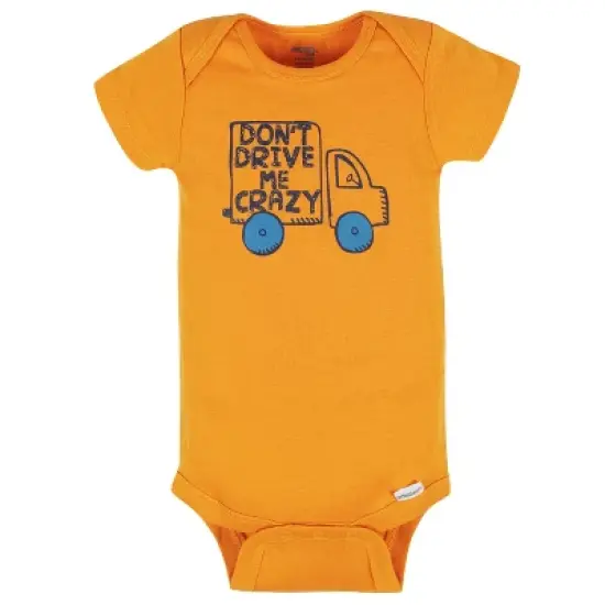 Gerber Baby Boys' Short Sleeve Onesies&reg; Bodysuits, 8-Pack image {8}