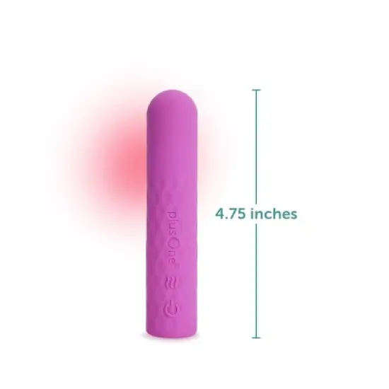 plusOne Vibrating Super Bullet with Warming Heat Setting image {3}