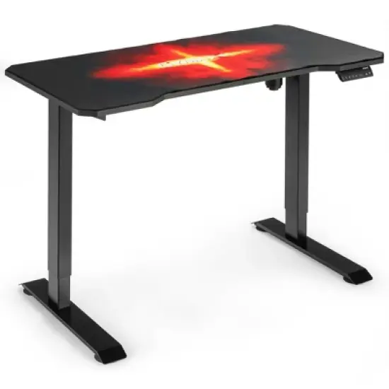 Costway Electric Standing Gaming Desk Sit to Stand Height Adjustable Splice Board image {9}