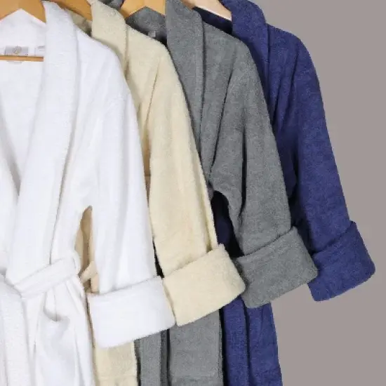 Women's Ultra-Absorbent Cotton Bathrobe by Blue Nile Mills image {7}