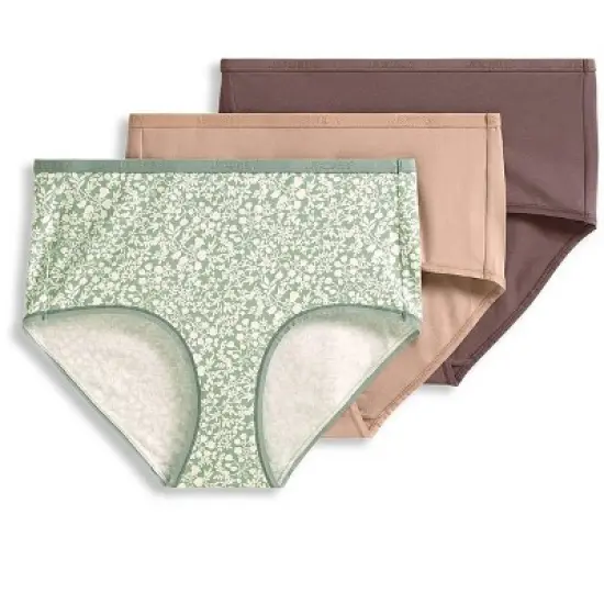 Jockey Women's Organic Cotton Stretch Logo Modern Brief - 3 Pack image {5}