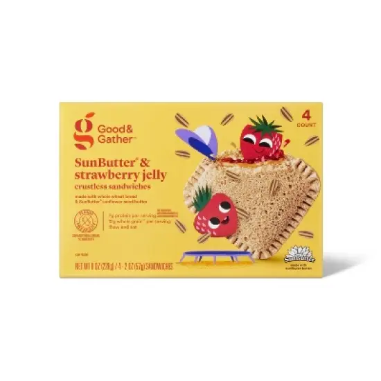 Frozen Sunbutter No Crust Sandwich Strawberry - 4ct - Good & Gather&trade; image {4}