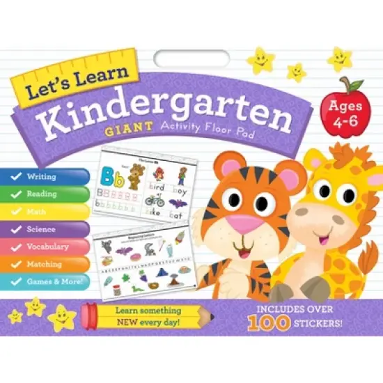 Let's Learn Giant Activity Floor Pad: Kindergarten - by  Kidsbooks Publishing (Paperback) image {1}