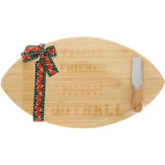 Pavilion Gift Company - Family Friends Football - Bamboo Serving Board Set - Serving Sets image {7}