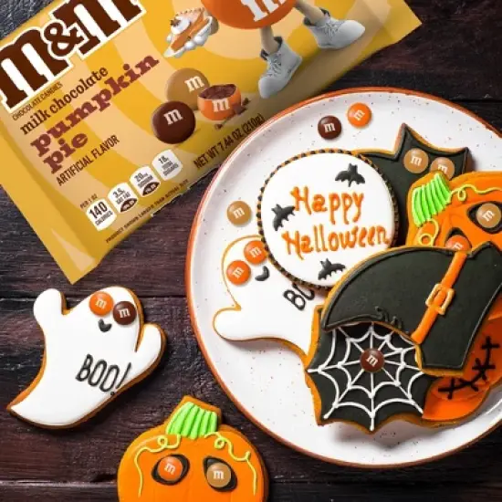 M&M's Halloween Milk Chocolate Pumpkin Pie Candy - 7.44oz image {5}