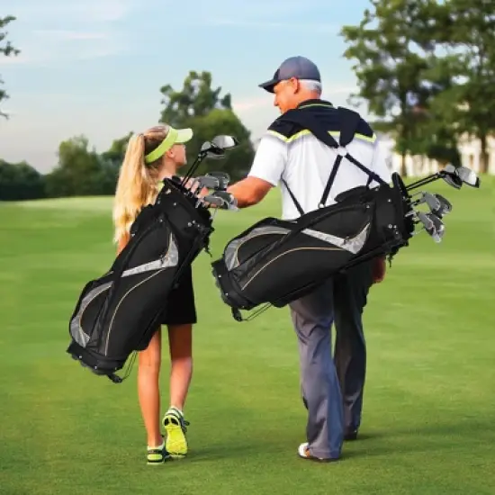 Costway Golf Stand Bag Portable Lightweight Golf Carry Club Bag w/ 8-way Divider image {2}