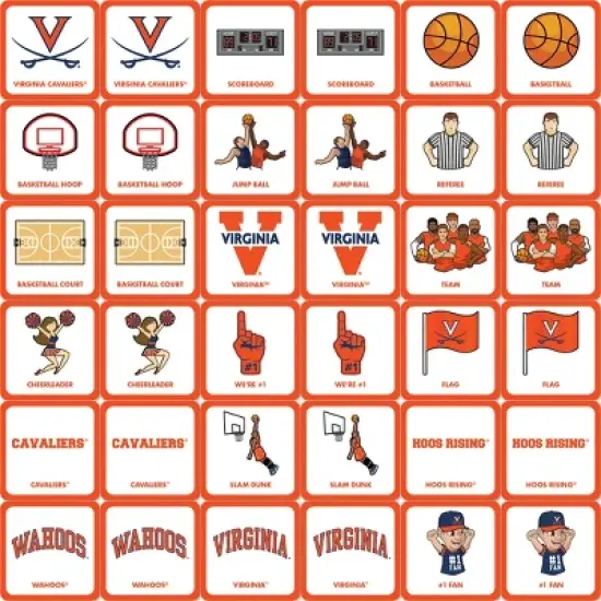 MasterPieces Officially Licensed NCAA Virginia Cavaliers Matching Game for Kids and Families image {2}