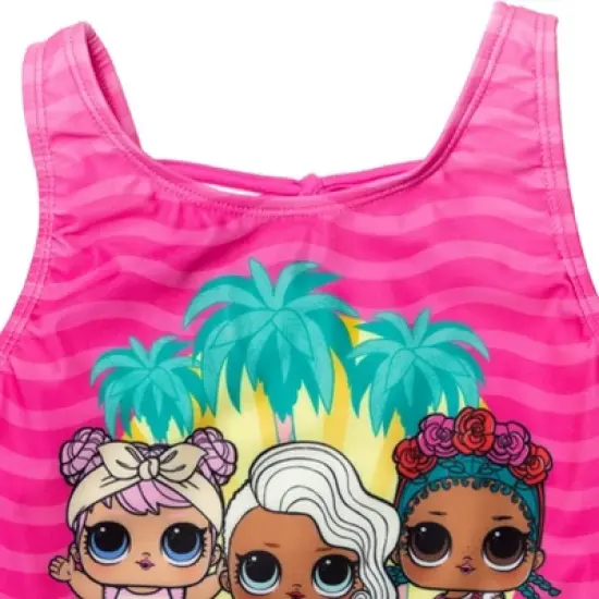 L.O.L. Surprise! Dawn Coconut Q.T. Surfer Babe Girls One Piece Bathing Suit Little Kid to Big Kid image {3}