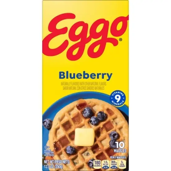 Eggo Frozen Waffles Blueberry - 12.3oz/10ct image {9}