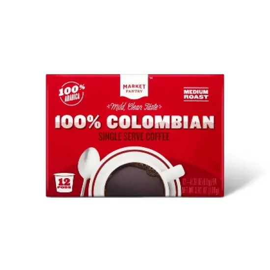  Colombian Medium Roast Coffee - Single Serve Pods - Market Pantry&trade; image {4}