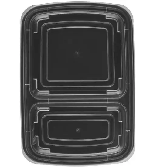 Home Mart Goods 10-Pack Meal Prep Reusable Plastic Compartment Containers image {5}