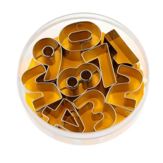 O'Creme Numbers Cookie Cutter, Stainless Steel, 9 Pcs Set image {1}