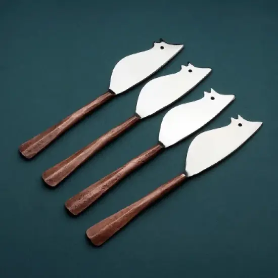 Inox Artisans Copper Ridge Ratoncito Cheese Spreader/Knife 4 Pc. Set image {4}