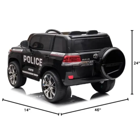 Kids 12V 2-Seater Ride On Car, Licensed Toyota Land Cruiser Electric Car image {6}