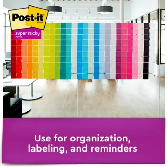 Post-it&reg; Super Sticky Notes - Summer Joy Collection - 3" x 3" Plain, 24-Pack image {4}