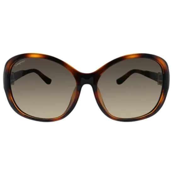 Salvatore Ferragamo SF 744SLA 214 Womens Butterfly Sunglasses Tortoise 59mm image {1}