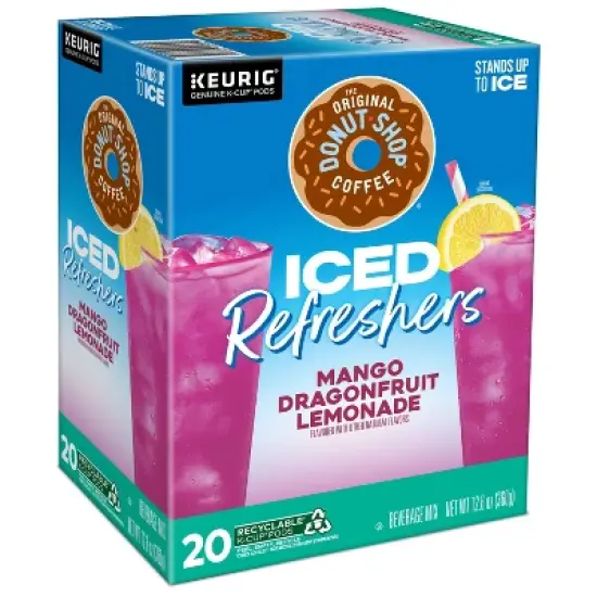 The Original Donut Shop Iced Refreshers Mango Dragonfruit Lemonade Keurig K-Cup Pods - 20ct image {9}