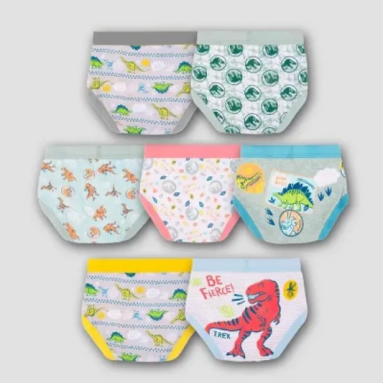 Toddler Boys' Jurassic World 7pk Briefs image {1}