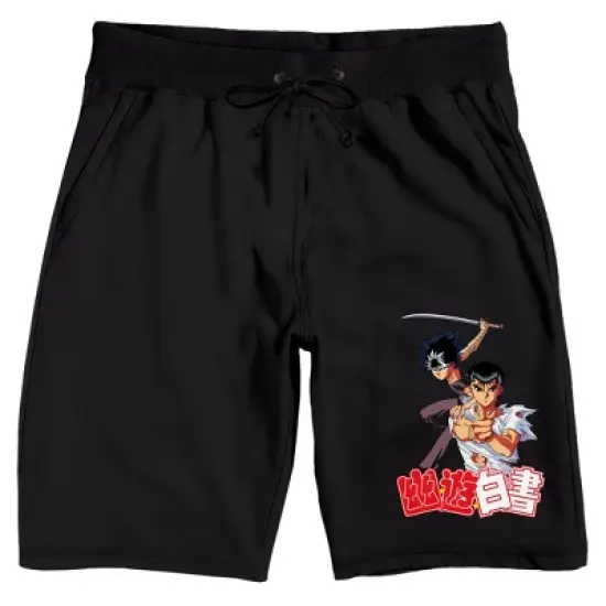 Yu Yu Hakusho Character Circle Men's Short Sleeve Shirt & Sleep Shorts Set image {3}