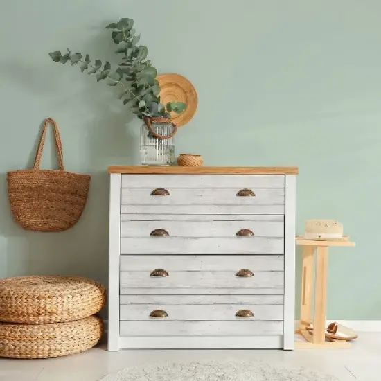 Teacher Created Resources&reg; Peel and Stick Decorative Paper Roll, 17-1/2" x 10 ft, White Shiplap image {5}