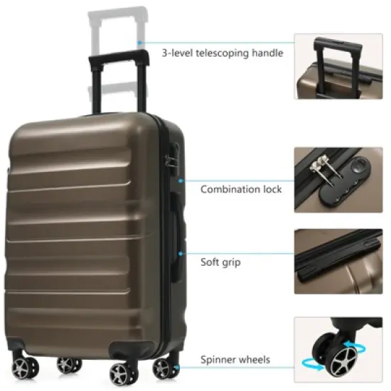 Dexmalle 28 Inch Hardshell ABS Suitcase with Spinner Wheels image {2}