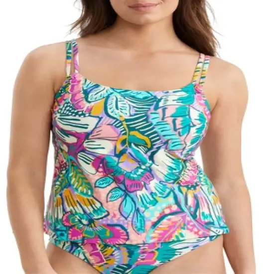 Sunsets Women's Lush Garden Taylor Underwire Tankini Top - 75D-LUSGA image {2}