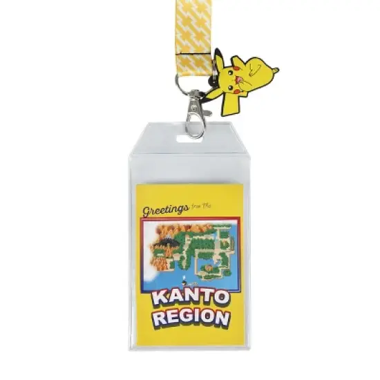 Pokemon Pikachu Yellow Kanto Region First Partner Lanyard image {1}