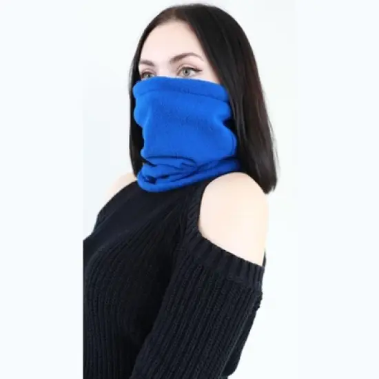 5 Star Super Deals Neck Warmer Winter Double Layer Neck Gaiter - Soft Fleece Circle Loop Scarf Multi 20 in 1 Tube Headwear Face Covering image {6}