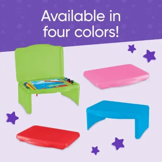 HearthSong - Portable Folding Lap Desk With Storage Activity Tray image {7}