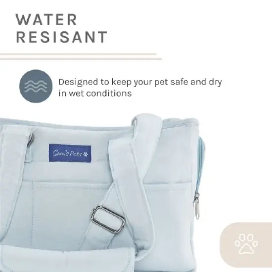 Teddy 14.5'' Dog & Cat Carrier Bag in Light Blue image {3}