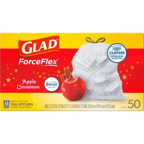 Glad Trash Bags - Apple Cinnamon - 13gal/50ct image {11}
